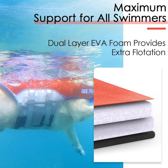 ThinkPet Dog Life Jacket, Reflective Lifesaver with Rescue Handle - Picture 4 of 4